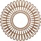 Ekena Millwork Cornelius Wood Fretwork Pierced Ceiling Medallion, Walnut, 26"OD x 9 5/8"ID x 3/8"T CMWP26X0375CRWA - alternate 1